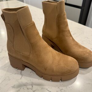 Tan Suede Ankle Boots
